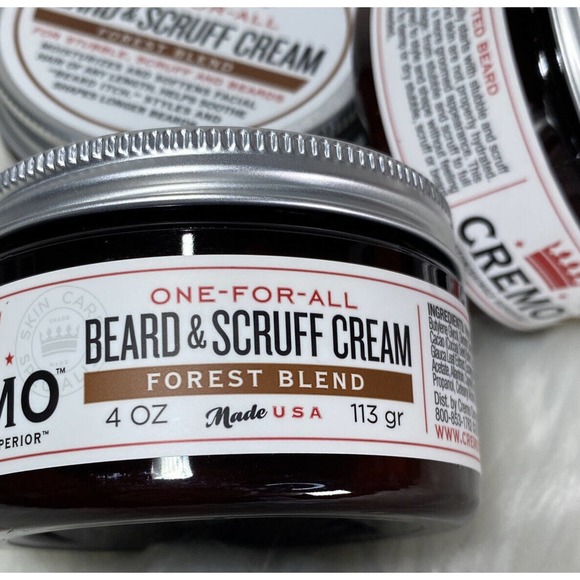 Pack of 3 - Cremo Beard & Scruff Cream, Forest Blend Fragrance, All Beards - 4oz - Picture 2 of 4